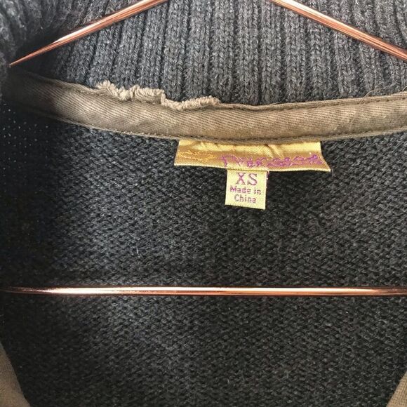 Olive‎ green anorak jacket with sweater back - Picture 5 of 6